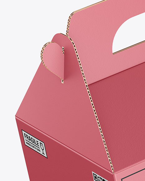 Paper Box w/ Handle Mockup