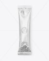 Glossy Metallic Stick Sachet Mockup