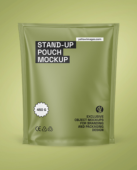 Matte Stand-up Pouch Mockup