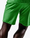 Black Man Wearing Full Basketball Kit Mockup