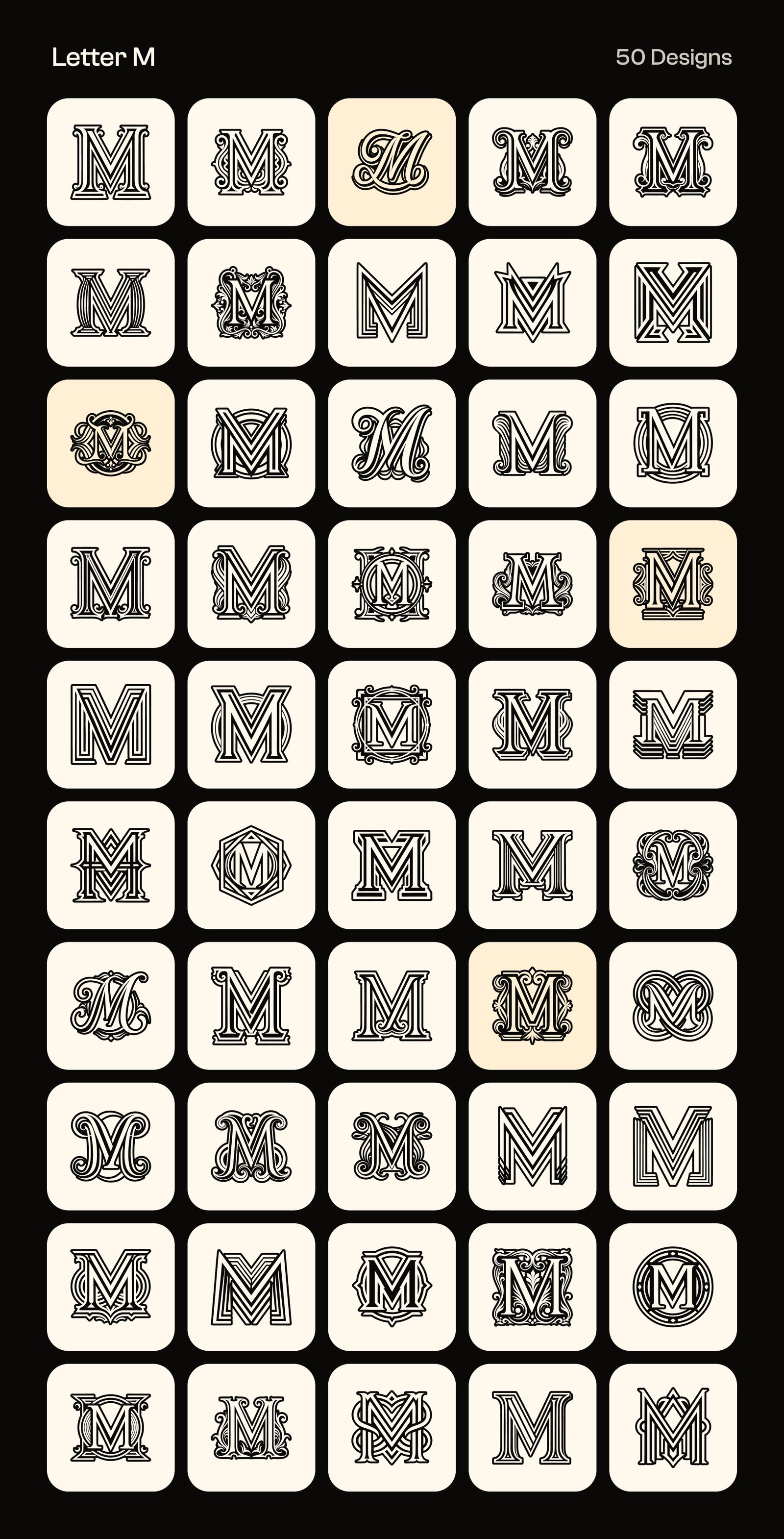 Alphabet Letters Logo Bundle