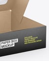 Kraft Paper Cake Box Mockup