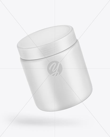 Matte Plastic Jar Mockup