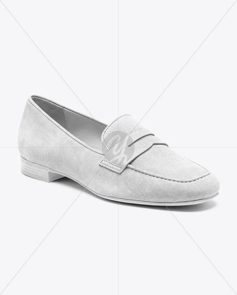 Suede Loafer Mockup