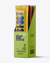 Kraft Sachets in Display Box Mockup