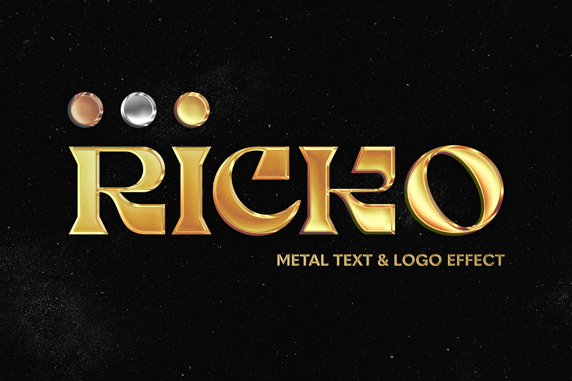 Posh Metallic Text &amp; Logo Effect