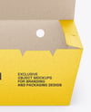 Opened Kraft Paper Food Box Mockup