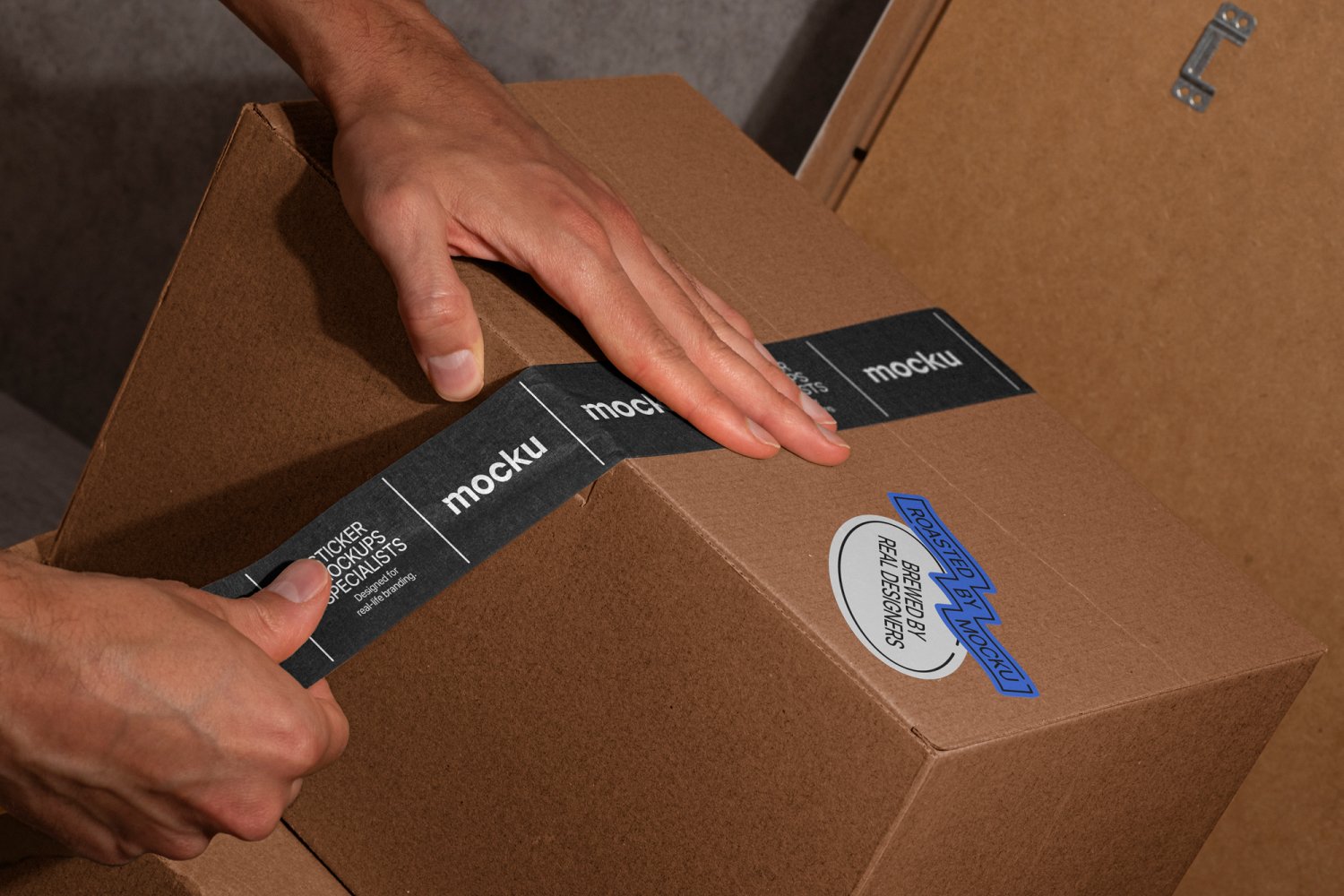 Aesthetic Sticker Mockup Bundle