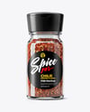 Spice Glass Jar with Chili Pepper Flakes Mockup