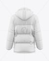 Men's Down Jacket Mockup - Back View