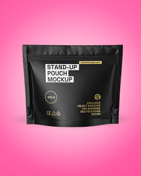 Matte Stand-up Pouch Mockup