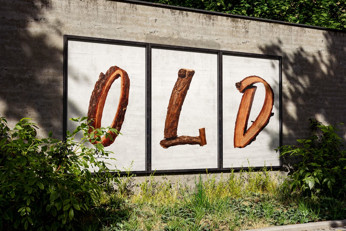 Wood Log Font