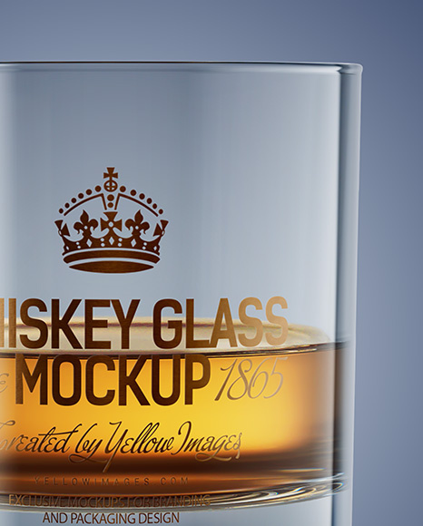 Whisky Tumbler Glass Mockup