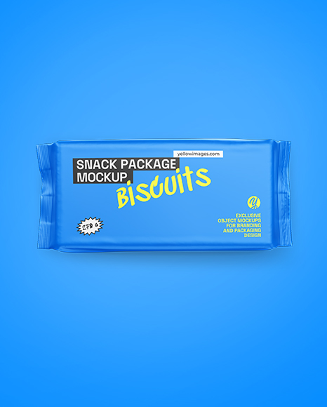Matte Snack Pack Mockup - Top View
