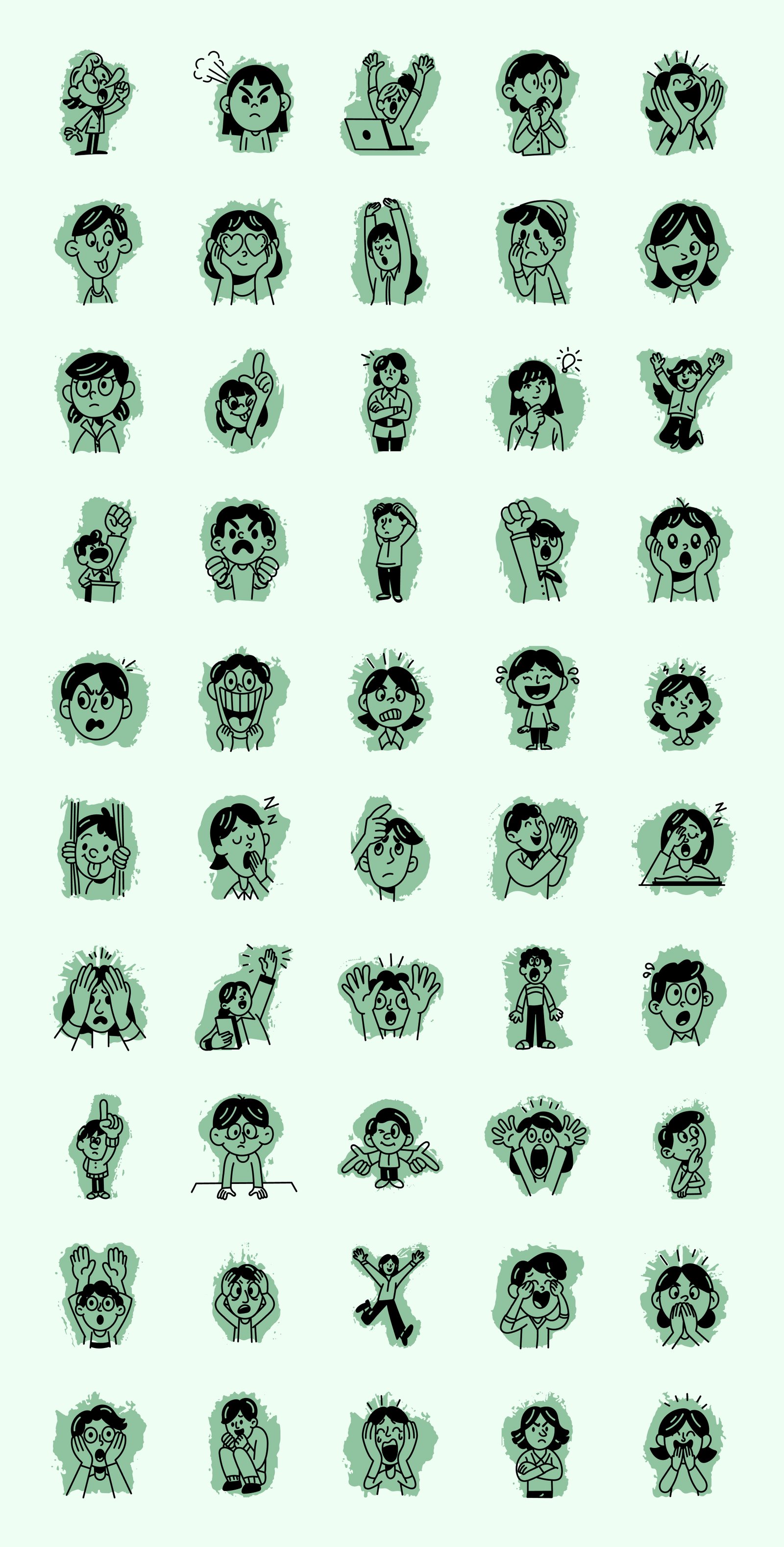 Reaction Doodle Icon Pack