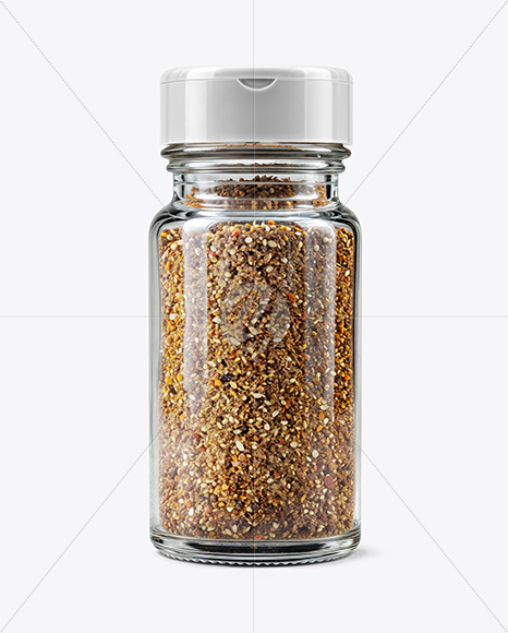Spice Jar with Ground Pepper Mix Mockup