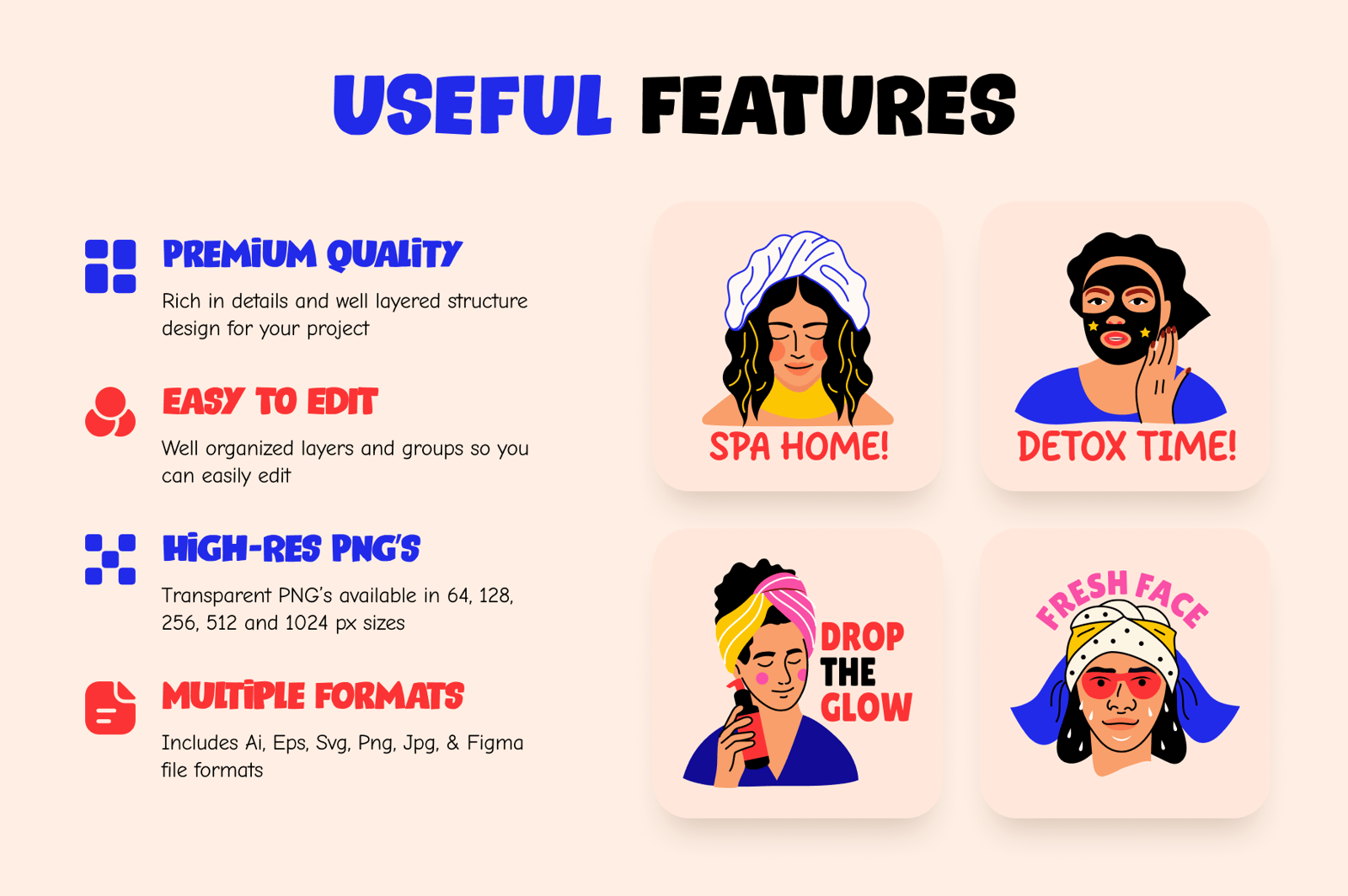 Beauty Stickers Art Set