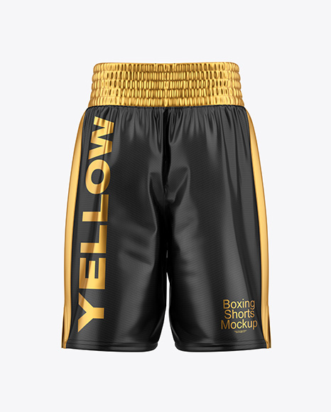 Boxing Shorts Mockup - Back View