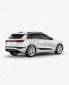 Electric Premium SUV Mockup - Back Half Side View