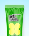 Glossy Stick Sachet Mockup
