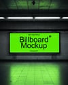 Billboard in Underground Passage Mockup