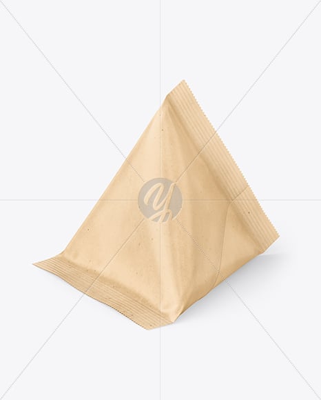 Kraft Triangular Package Mockup