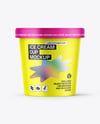 Matte Ice Cream Cup Mockup