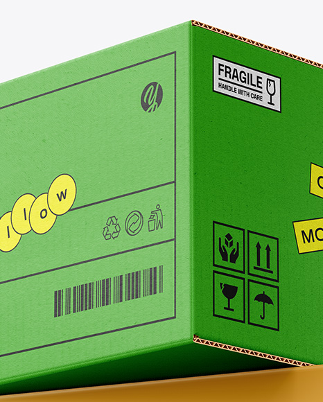 Corrugated Box Mockup