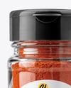Spice Glass Jar with Sweet Paprika Mockup