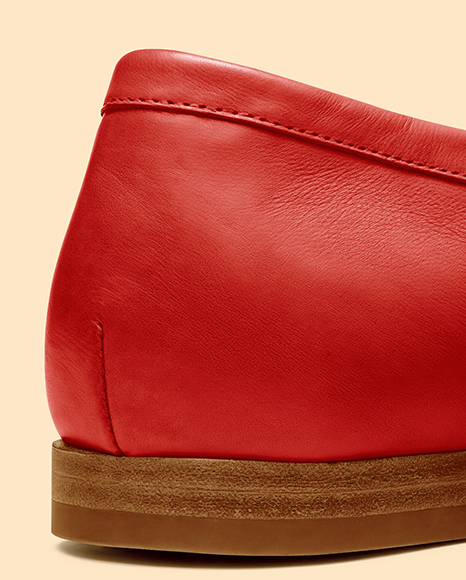 Pair of Women's Leather Loafers Mockup