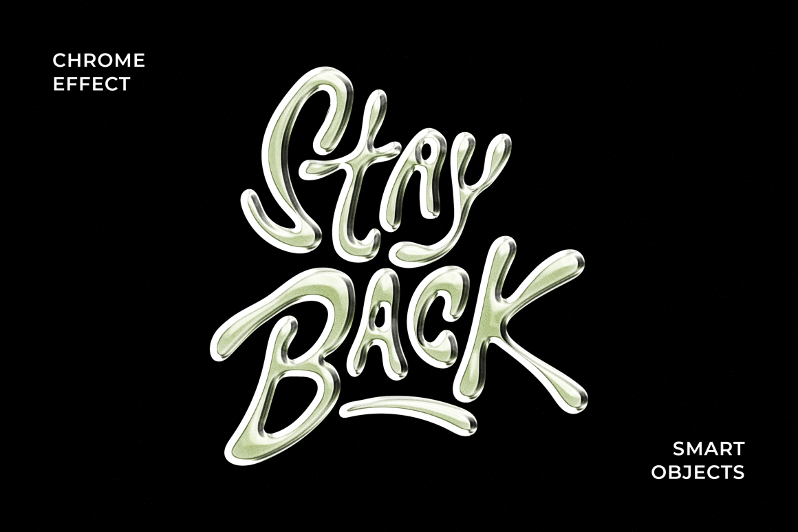 Vivid Chrome Text &amp; Logo Effect Template