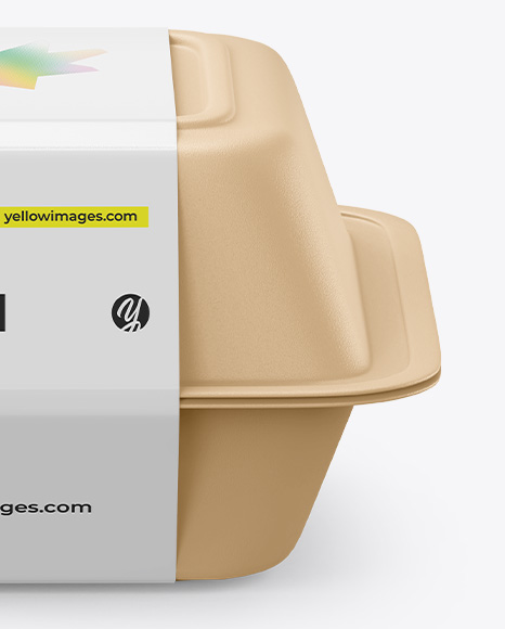 Lunch Box Mockup - Front View