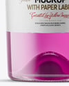 Clear Glass Liquor Bottle Mockup