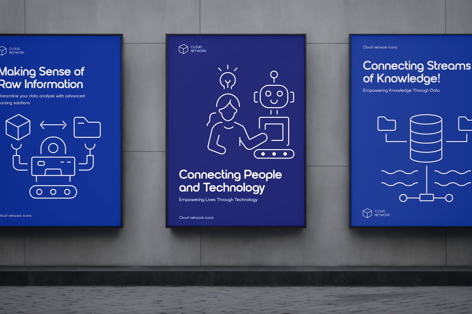 Cloud Network Icons