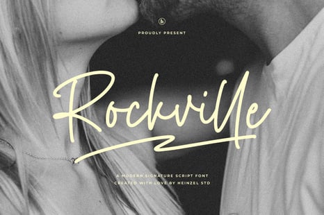 Rockville Modern Signature Font - Monoline script font