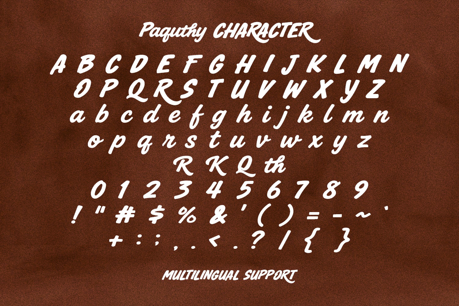 Paquthy Bold Script Font