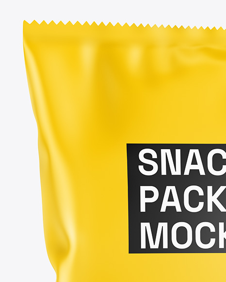 Matte Snack Package Mockup