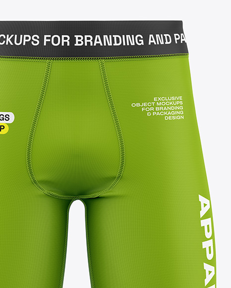 3/4 Men's Leggings Mockup