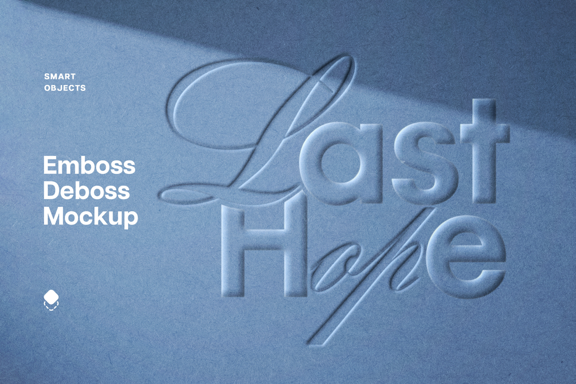 Pressed Paper Debossing &amp; Embossing Mockup