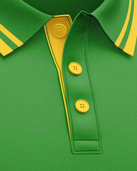 Men's Long Sleeve Polo Shirt Mockup