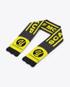 Fan Scarf Mockup - Half Side View