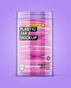 Clear Plastic Tube with Macaron Cookies Mockup