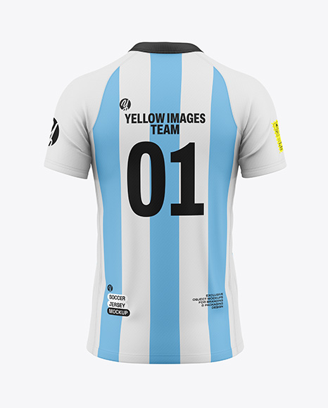 Soccer Jersey Mockup - Back View
