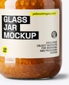Glass Jar with Meat Ragu Mockup