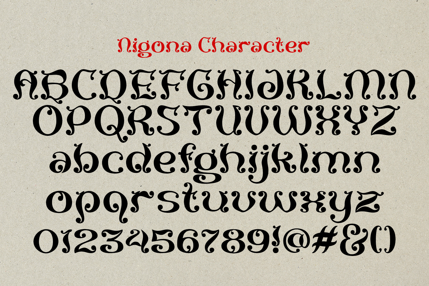 Nigona Display Font