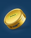 Round Tin Box Mockup