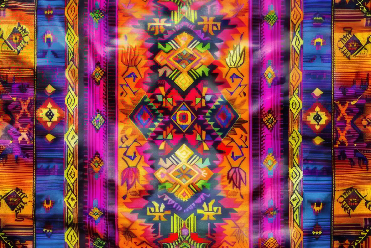 South American Fabric Patterns - 48 images