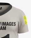 Kids V-Neck Sports Kit Mockup - Front View