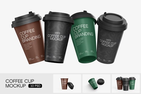 Coffee Cup Branding Mockup - Product Mockups