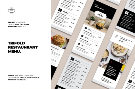 Trifold Restaurant Menu - Brochure Templates